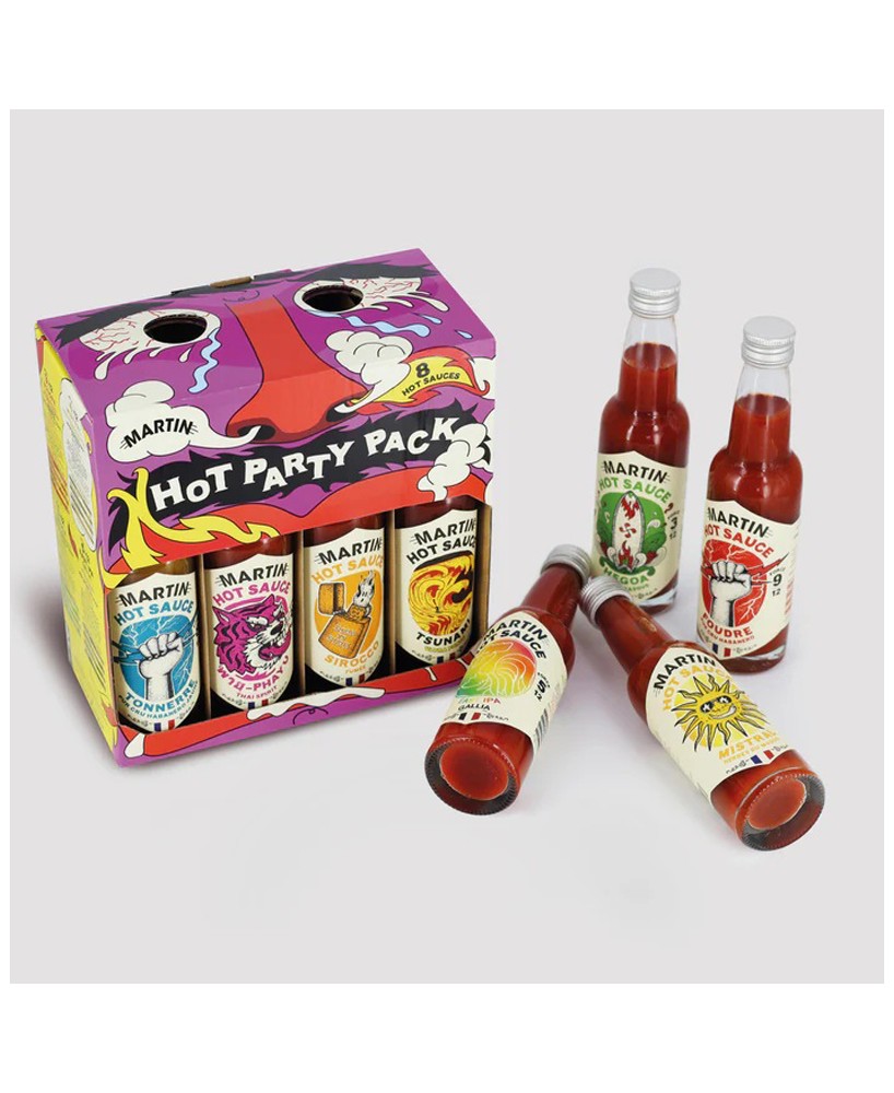 Dárkový box - 8 chilli omáček - 8x100g