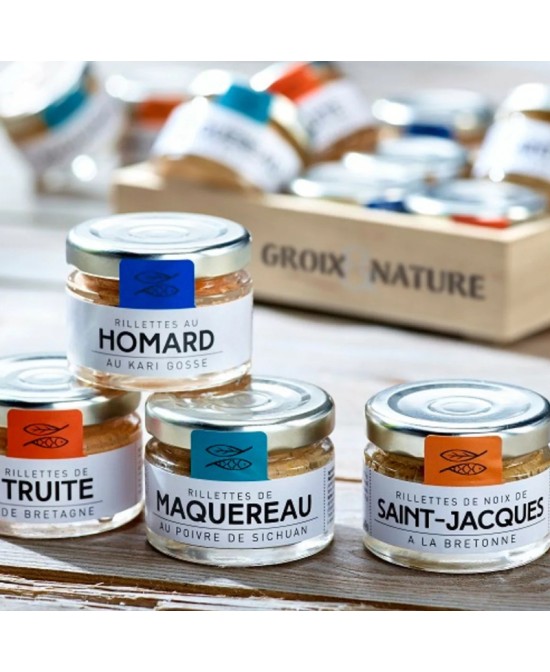 Mini mořské rillettes 4x30g z Groix - Výběr od babičky Chantal