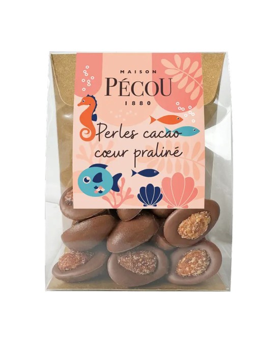 Čoko perly - mléčná čokoláda s pralinkou