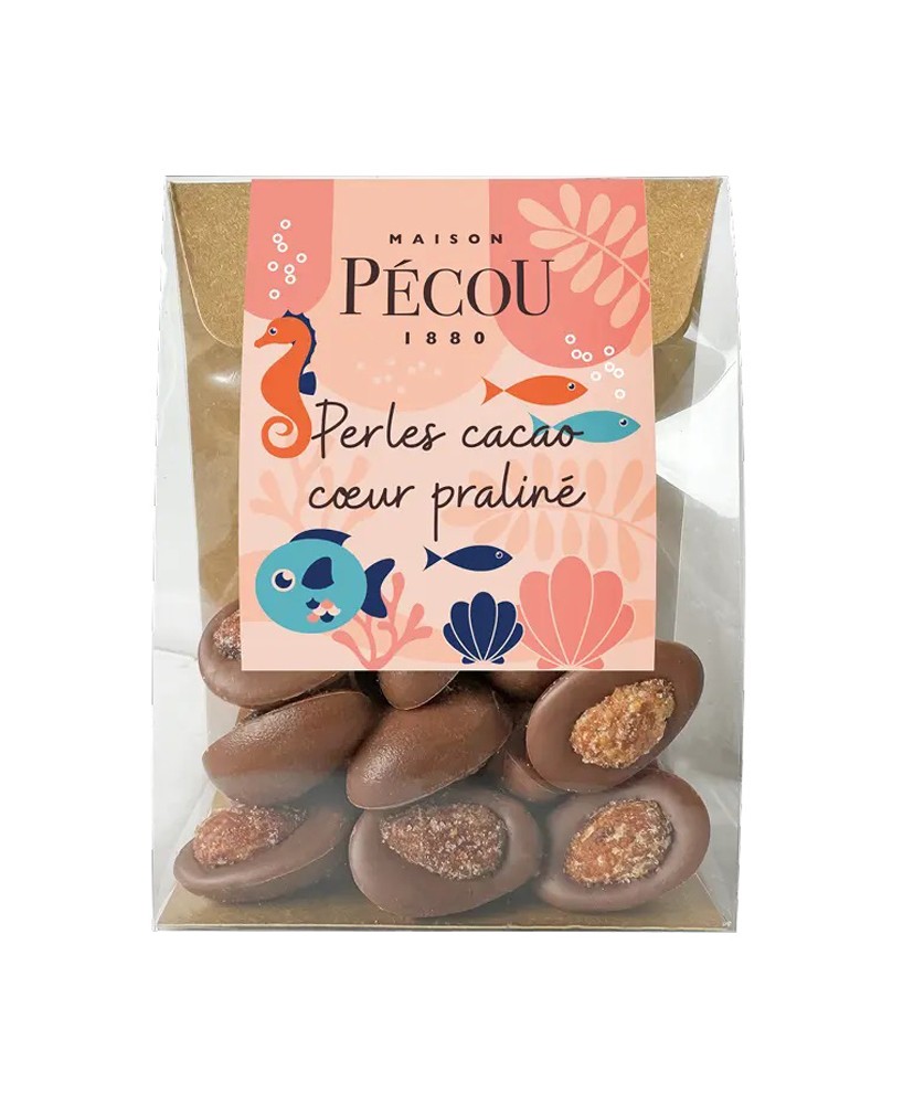 Čoko perly - mléčná čokoláda s pralinkou