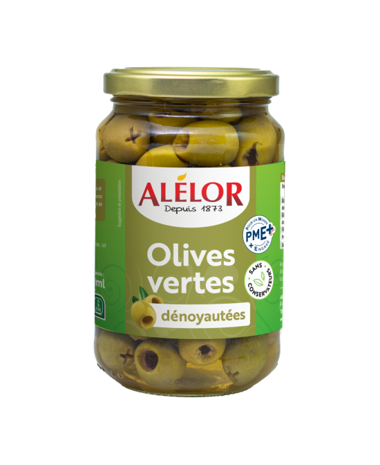 Zelené olivy bez pecek