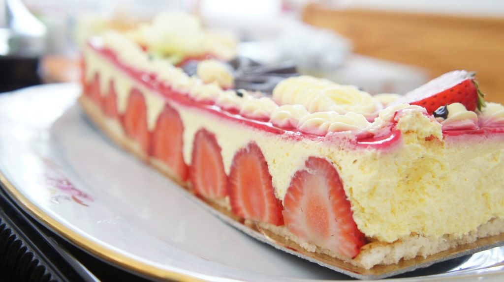 Francouzský jahodový dort fraisier