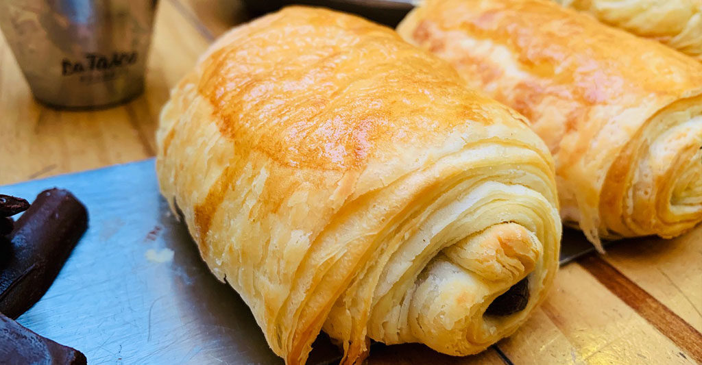 Francouzské pečivo: Čokoládová rolka - Pain au chocolat